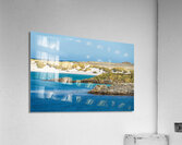 White sandy beaches near Port Stanley on Falkland Islands on sun  Acrylic Print
