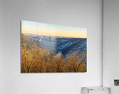 Cheat River Canyon at Coopers Rock on winter afternoon  Acrylic Print