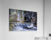 Small waterfall by Valley Falls on a bright spring morning  Acrylic Print