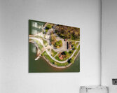 Aerial top down view of Cheat Lake Park near Morgantown  Impression acrylique