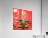 Water droplet collision - coating  Acrylic Print