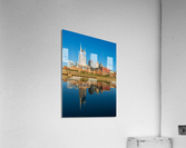 Reflection of Nashville in Tennessee with Cumberland River  Acrylic Print