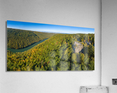 Panorama of Coopers Rock state park overlook  Impression acrylique