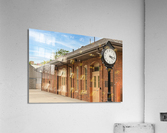 Restored Union Railway station building in Morgantown  Impression acrylique