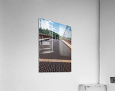 Suspension bridge over the Ohio river in Wheeling WV  Acrylic Print