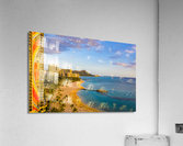 Hilton Hawaiian Village frames the shore in Waikiki Hawaii  Impression acrylique