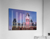 Clock Tower of Woodburn Hall at West Virginia University  Acrylic Print