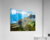Dramatic view of Kalalau valley Kauai  Impression acrylique