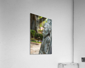 Statue of bust of Gerald Durrell in Corfu  Acrylic Print