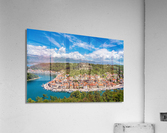 Picturesque small riverside town of Novigrad in Croatia  Impression acrylique