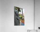 Statue of bust of Lawrence Durrell in Corfu  Acrylic Print