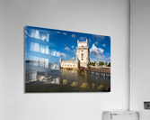 Panorama of the Tower of Belem near Lisbon  Impression acrylique