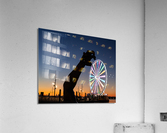Ferris wheel and The Awakening sculpture  Impression acrylique