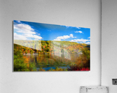 Painting of fall colors on Cheat Lake Morgantown  Acrylic Print