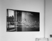 Moody Black and White photo of San Francisco  Impression acrylique