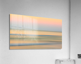 Sunrise over ocean with sideways pan  Impression acrylique