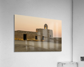 Old Bahrain Fort at Seef at sunset  Impression acrylique