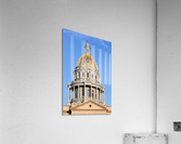 Gold covered dome of State Capitol Denver  Impression acrylique