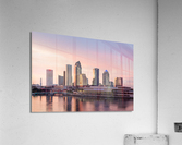 City skyline of Tampa Florida at sunset  Impression acrylique