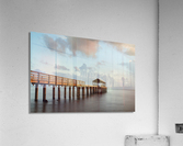 Long exposure Waimea Pier Kauai  Impression acrylique