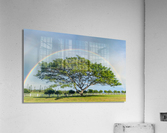 Tree of life with rainbow  Impression acrylique