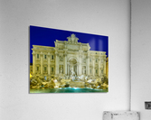 Trevi fountain details in Rome Italy  Impression acrylique