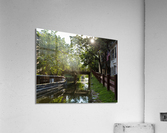 Wooden bridge on the old canal in Georgetown Washington DC  Acrylic Print