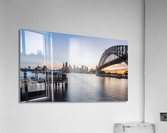 Dramatic panoramic sunset photo Sydney harbor  Acrylic Print