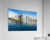 Dramatic panoramic photo Sydney harbor  Impression acrylique