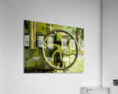 Moss covered farm machinery with handle  Acrylic Print