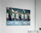 Rocky outcrops in the bay at Seward in Alaska  Acrylic Print