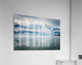 The Hubbard glacier near Valdez in Alaska on cloudy day  Acrylic Print