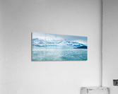 The Hubbard glacier near Valdez in Alaska on cloudy day  Impression acrylique
