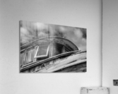 Monochrome abandoned fishing boat at Icy Strait Point  Impression acrylique