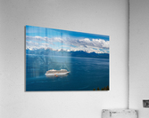 Viking Orion anchored at Icy Strait Point in Alaska  Acrylic Print