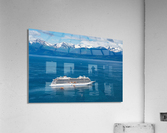 Viking Orion anchored at Icy Strait Point in Alaska  Acrylic Print