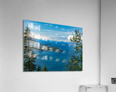 Panorama of the mountain range at Icy Strait Point in Alaska  Acrylic Print