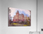 Digital art of Woodburn Hall at WVU in Morgantown  Impression acrylique