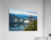 GoldBelt tram suspended above the city of Juneau Alaska  Acrylic Print