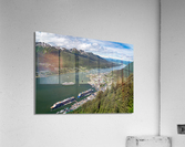 View from Mount Roberts down to port of Juneau Alaska  Acrylic Print