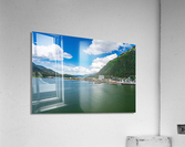City of Juneau in Alaska seen from the water in the port  Acrylic Print