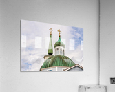 Exterior roof of the historic St Michaels Cathedral in Sitka Al  Impression acrylique