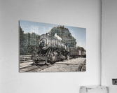 Charcoal WMSR Steam train in Frostburg  Impression acrylique