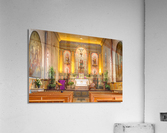 Interior of the church at Santa Barbara Mission  Impression acrylique
