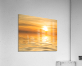 Sunset over calm ocean or sea  Impression acrylique
