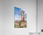 Clock tower in old fortress on Corfu  Acrylic Print