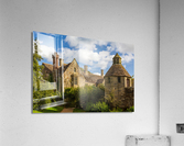 Historic british stately home with walled garden  Impression acrylique