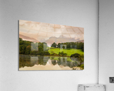 Sunrise at Loughrigg Tarn in Lake District  Impression acrylique