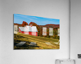 Grandview Farm barn with fall colors in Vermont  Impression acrylique