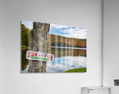 Sun and Fun swimming sign by Silver Lake Vermont  Acrylic Print